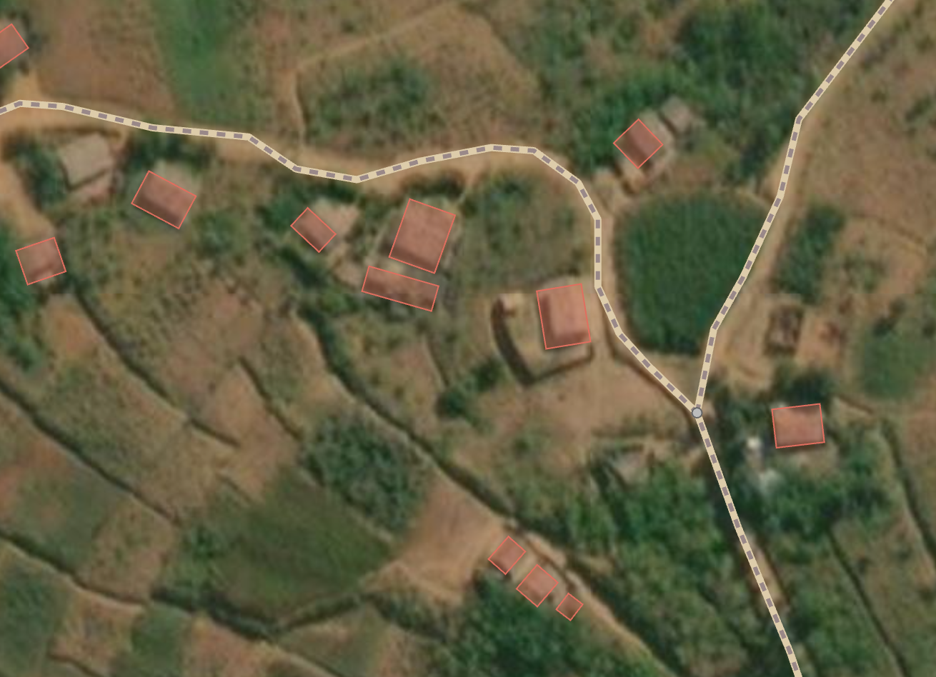 Validate Footprints - OSM building validation - Nyaruguru, Rwanda (1) American Red Cross